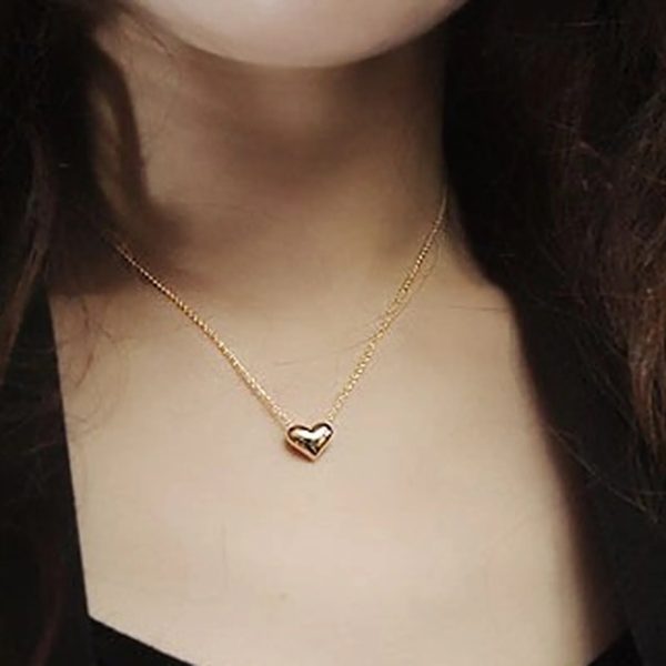 Stainless Steel Heart Shape Necklace | Love Heart Pendant Necklace | Girls & Women Fashion
